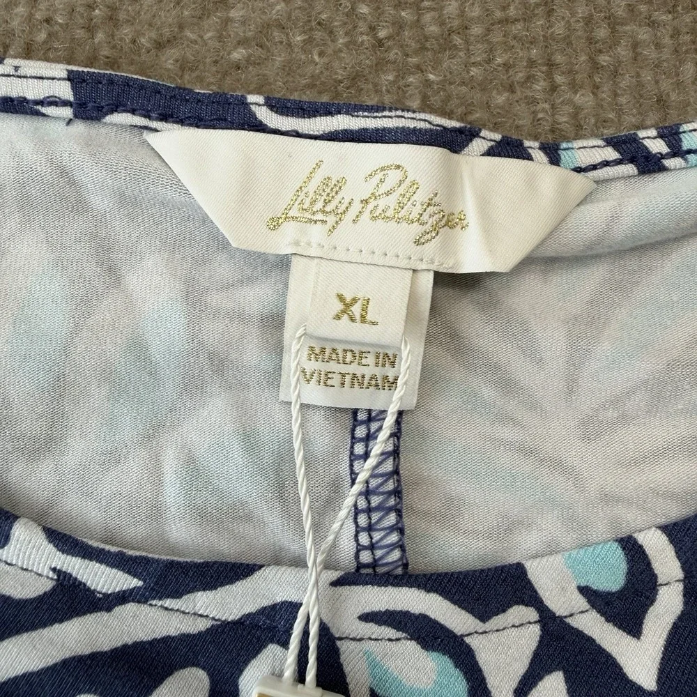 NWT Lilly Pulitzer Chace Maxi Dress Woman's Size XL Sapphire Pool Summer - Picture 7 of 11